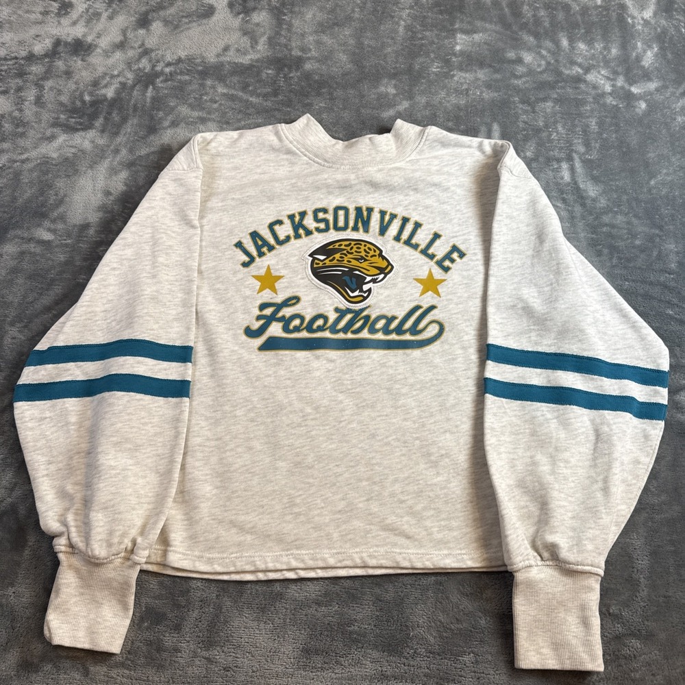 Vintage 90s Jacksonville Jaguars Womens Small Long Sleeve Crewneck Sweatshirt